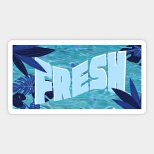 Fresh light blue Sticker